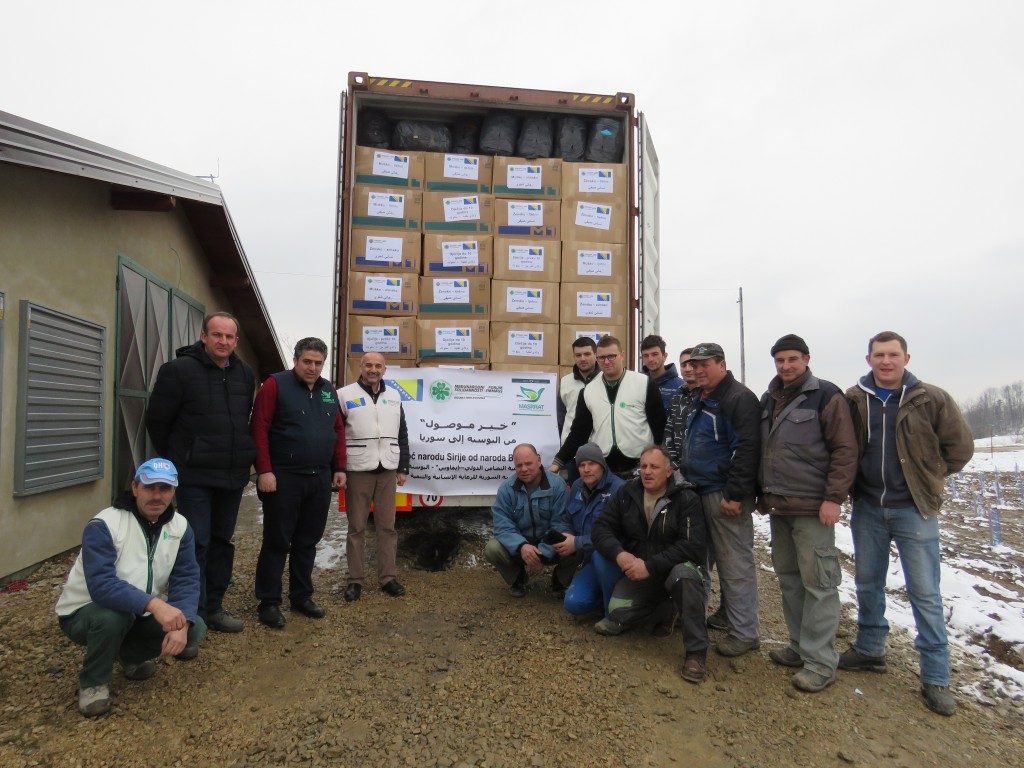 The BiH Mission for the People of Syria Continues: A Humanitarian Clothing and Footwear Container was sent