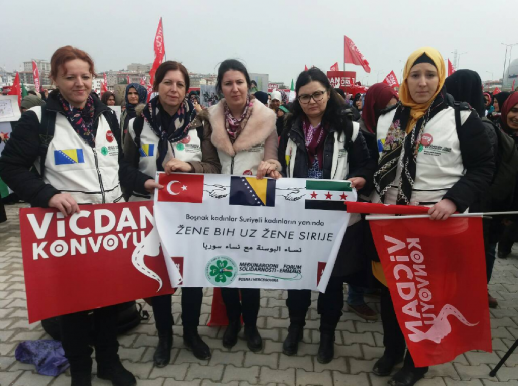 IFS-EMMAUS Women Representatives Participate in „International Conscience Convoy for Liberation of Women Imprisoned in Syria“