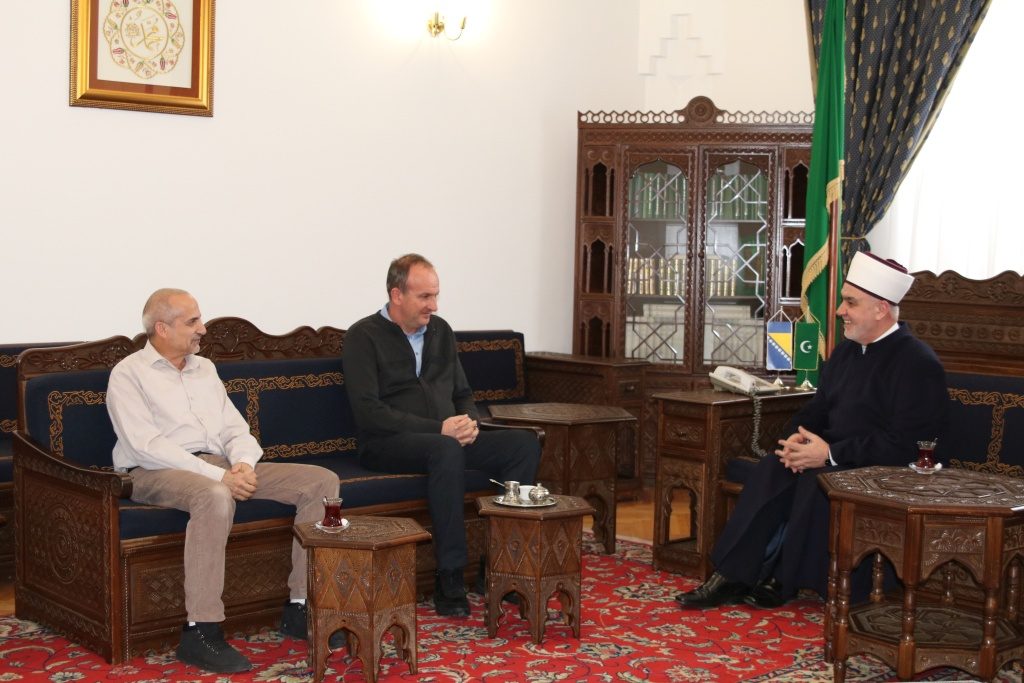 Delegation of the International Solidarity Forum - EMMAUS visits the reisa-l-ulema of the Islamic Community in Bosnia and Herzegovina, Husein ef. Kavazovic