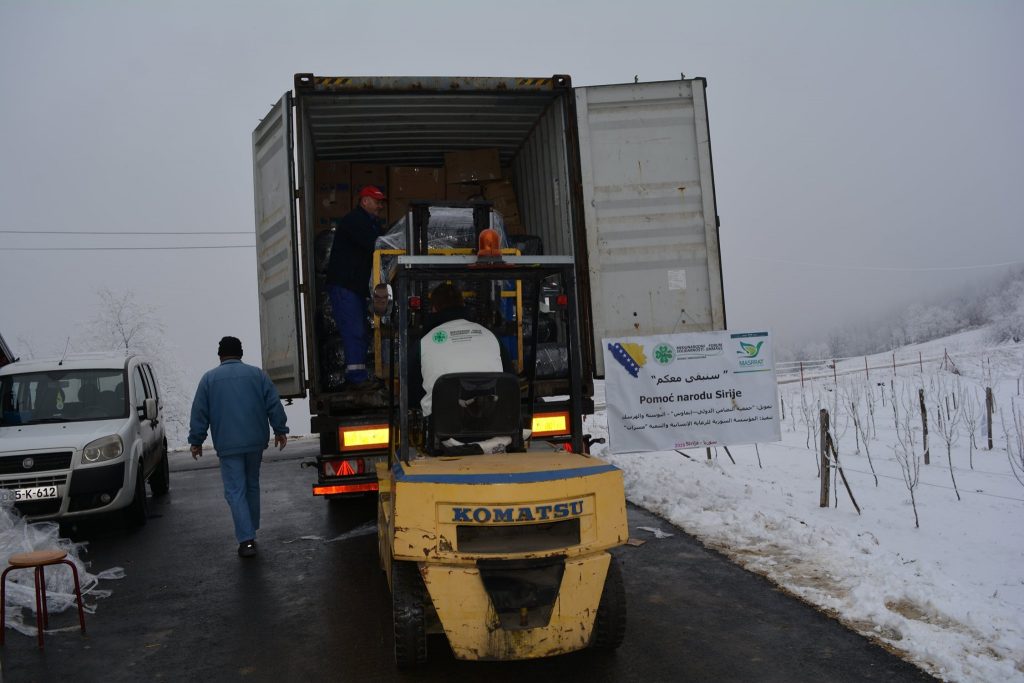 MFS-EMMAUS today sent the sixth container container of clothing and footwear for refugees in Syria