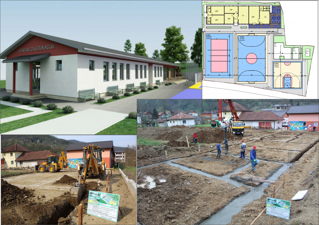 CONSTRUCTION OF THE CENTER FOR EDUCATION HAS STARTED, AS A FINAL SEGMENT OF THE BOARDING ACCOMODATION IN POTOCARI