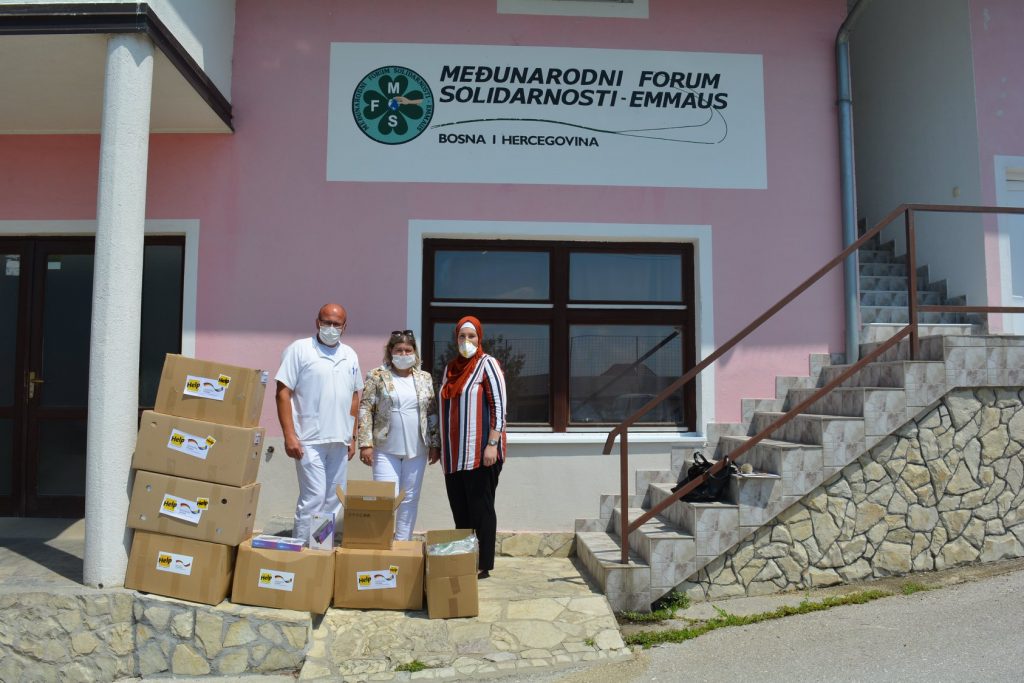 A valuable donation of medical protective equipment in order to help IFS-EMMAUS in a fight against COVID-19 has arrived from organization Help-Hilfe zur Selbsthilfe