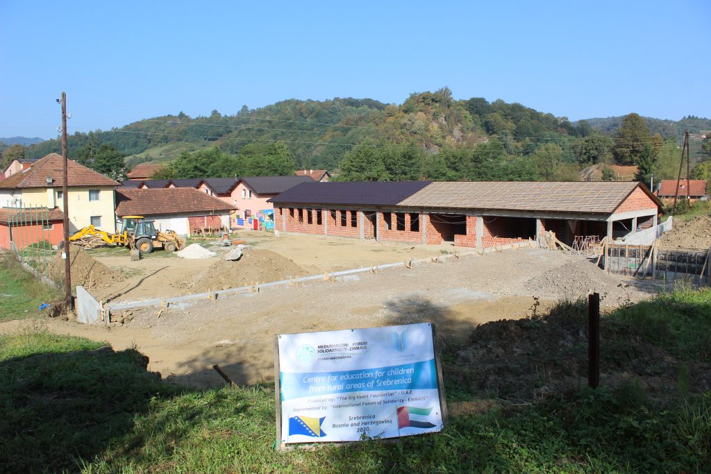Accelerated works on the setting of sports pitch within the frame of IFS-EMMAUS project Boarding accommodation for children in Potočari, Srebrenica