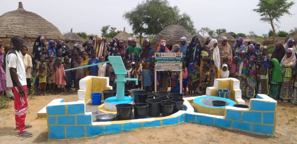 The first water well has been completed in the African country of Niger