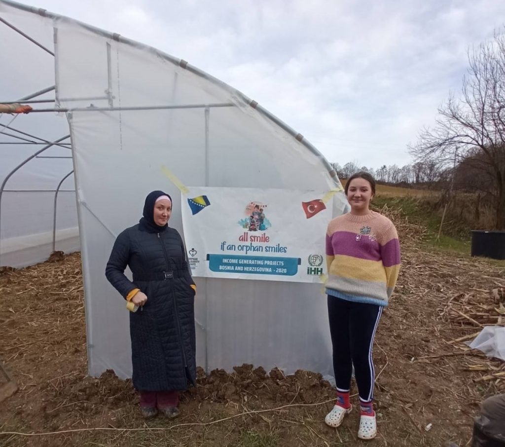 THREE GREENHOUSES FOR ORPHAN FAMILIES