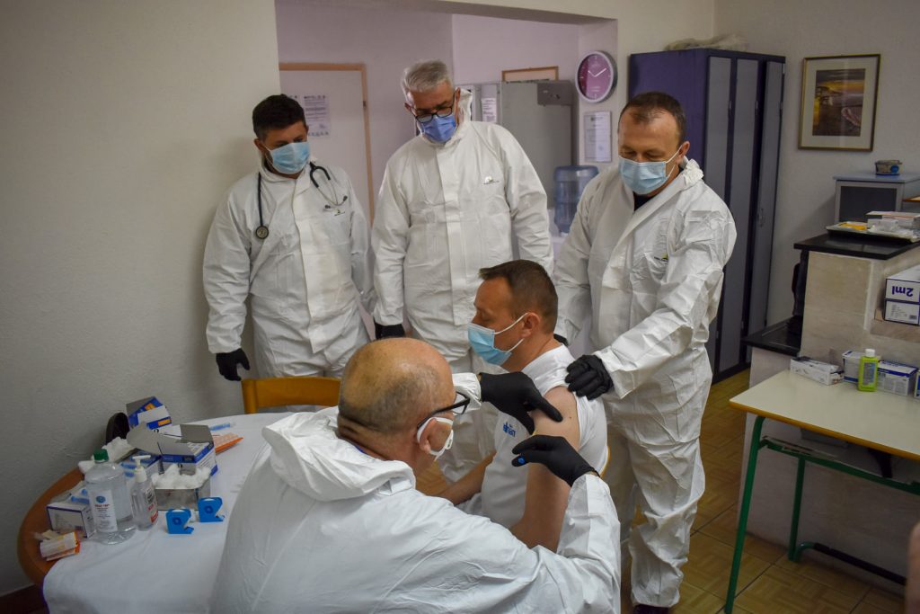 Vaccination of beneficiaries and employees of the Reception Center “Duje” against Covid-19 has begun