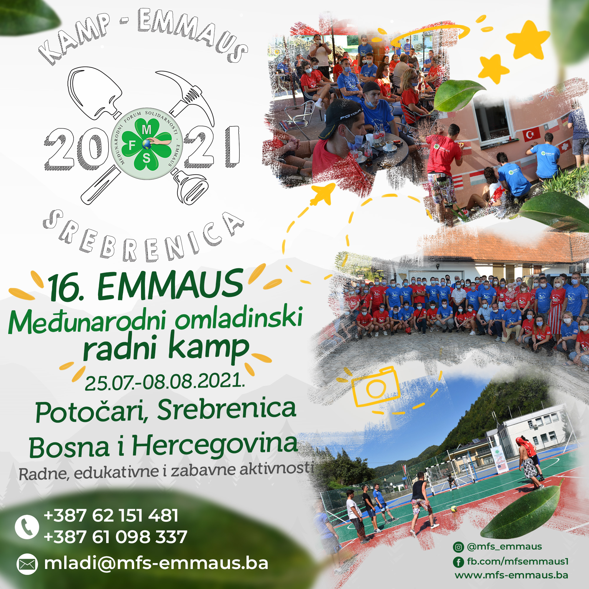 OPEN APPLICATIONS FOR THE„16th EMMAUS - INTERNATIONAL YOUTH WORK CAMP ...