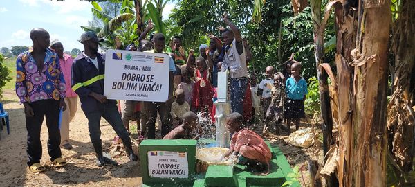 Another well dug in Uganda!